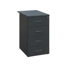 BKC 2 - 75 kontejner přístavný, 4-zásuvkový, deska 25 mm, centrální zámek, 750x430x560, antracit